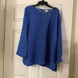 Sailboat print blouse